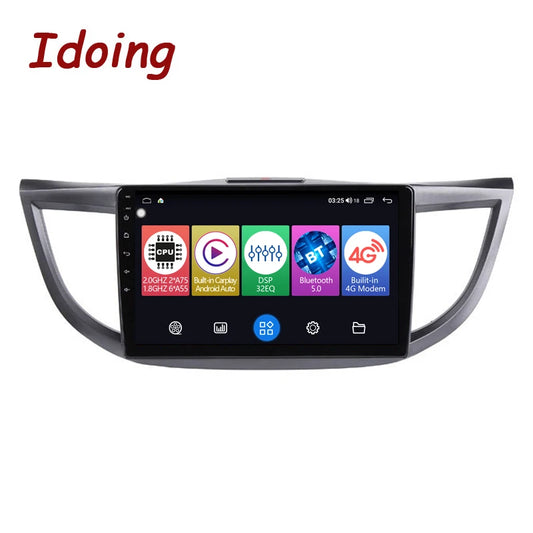 Idoing 10.2inch Android 12 Radio Head Unit For Honda CRV CR-V 4 RM RE 2011-2015