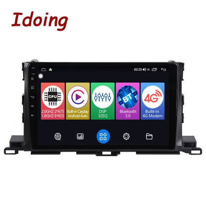 Idoing 10.2inch Android 12 Radio Head Unit For Toyota Highlander 3 XU50 2013-2018