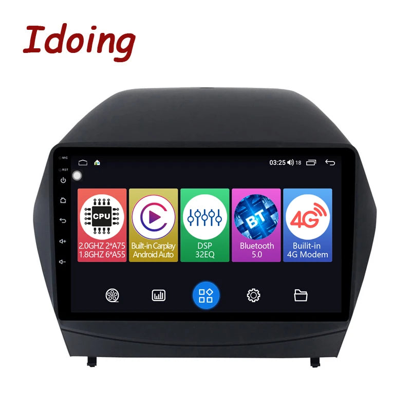 Idoing 9inch Android 12 Radio Head Unit For Hyundai Tucson IX35 2009-2015