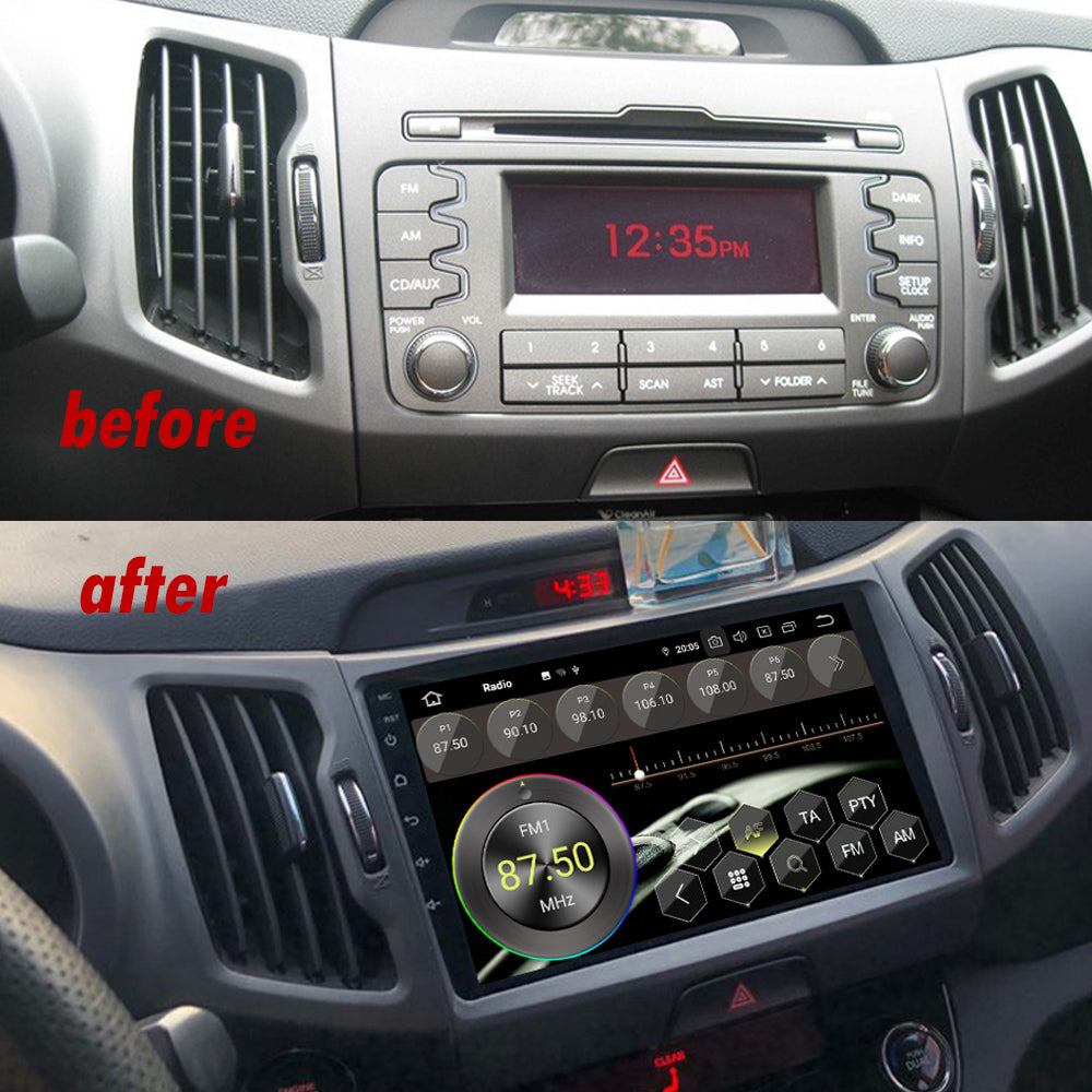 Idoing 9inch Android 12 Radio Head Unit For Kia Sportage 3 SL R 2010-2016