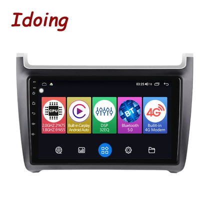 Idoing 9inch Android 12 Radio Head Unit For Volkswagen POLO sedan 2008-2015