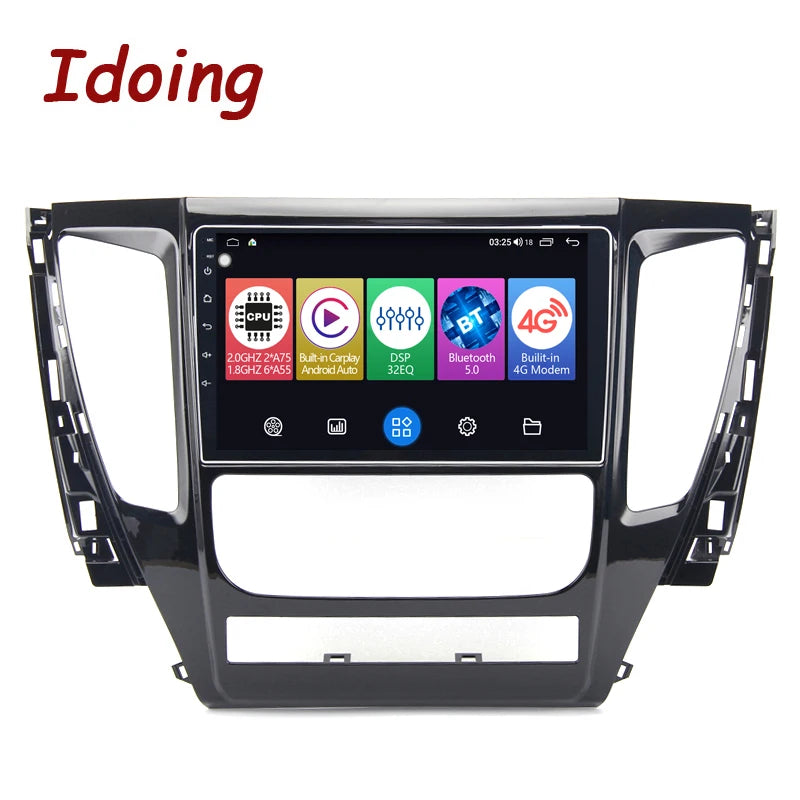 Idoing 9inch Android 12 Radio Head Unit For Mitsubishi Pajero Sport 2016-2018