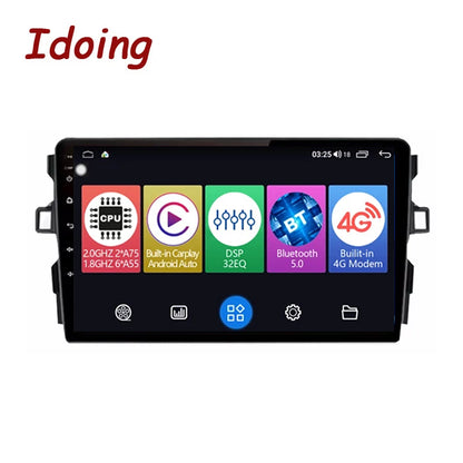 Idoing 9inch Android 12 Radio Head Unit For Toyota Auris 2006-2012