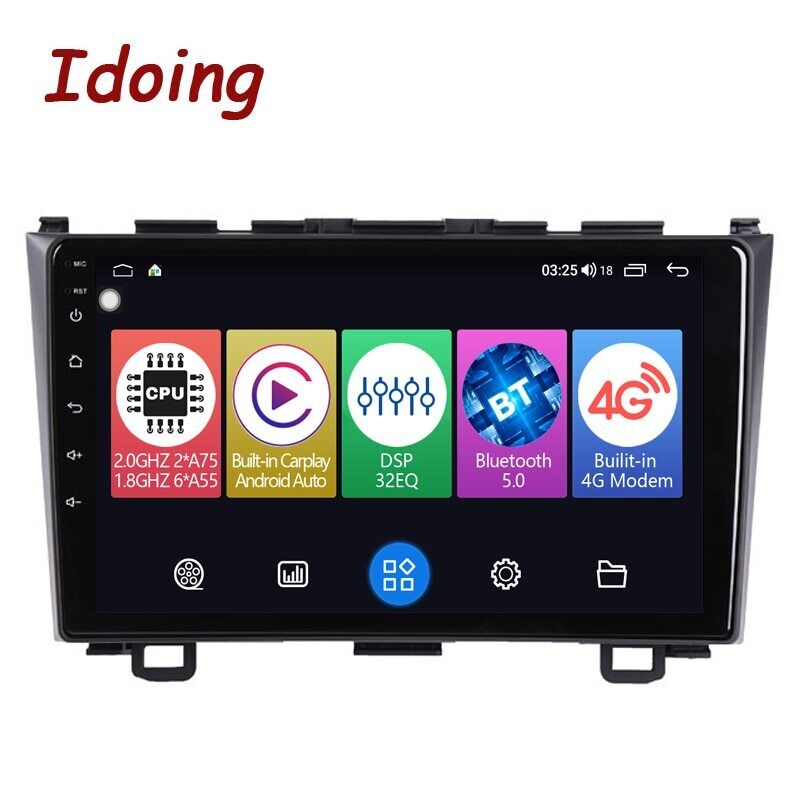 Idoing 9inch Android 12 Radio Head Unit For Honda CRV CR-V 3 RE 2006-2012