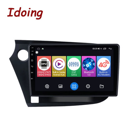 Idoing 9inch Android 12 Radio Head Unit For Honda Insight 2 LHD RHD 2009-2014