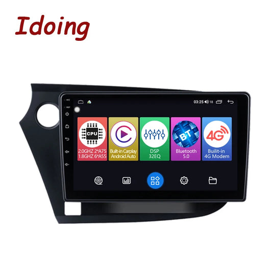 Idoing 9inch Android 12 Radio Head Unit For Honda Insight 2 LHD RHD 2009-2014