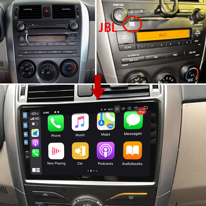 Idoing 9inch Android 12 Radio Head Unit For Toyota Corolla 10 2006-2013