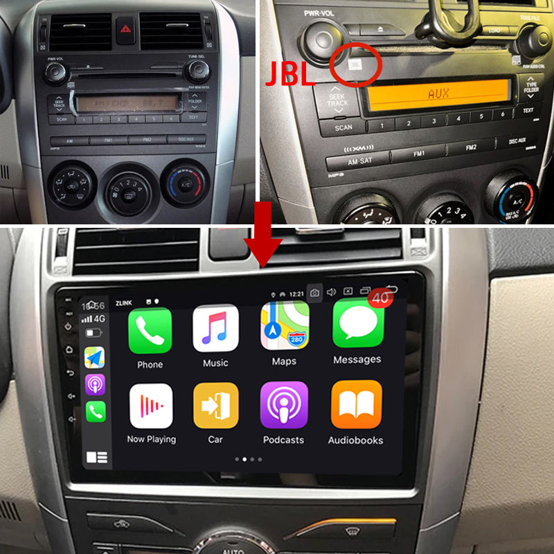 Idoing 9inch Android 12 Radio Head Unit For Toyota Corolla 10 E140 E150 2006-2013