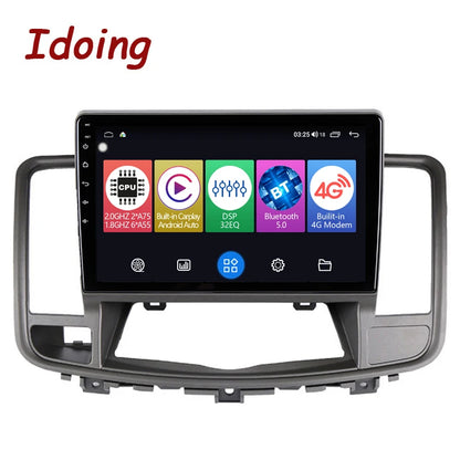 Idoing 10.2inch Android 12 Radio Head Unit For Nissan Teana J32 2008-2013