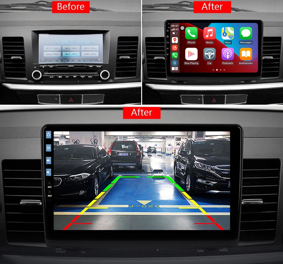 Idoing 10.2inch Android 12 Radio Head Unit For Mitsubishi Lancer 2008-2017
