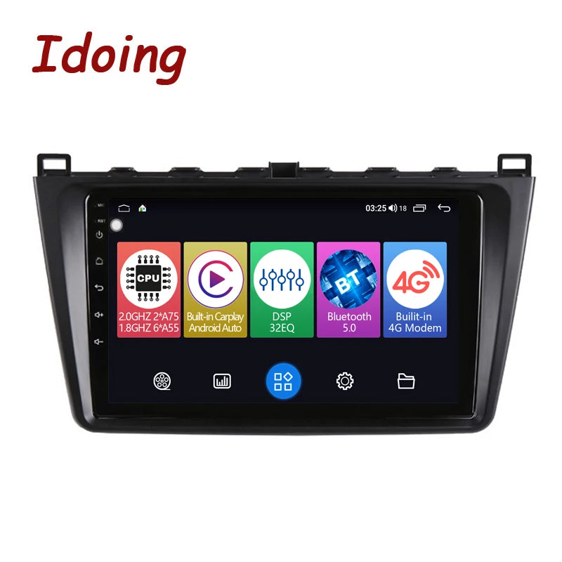 Idoing 9inch Android 12 Radio Head Unit For Mazda 6 II Ultra 2007-2012