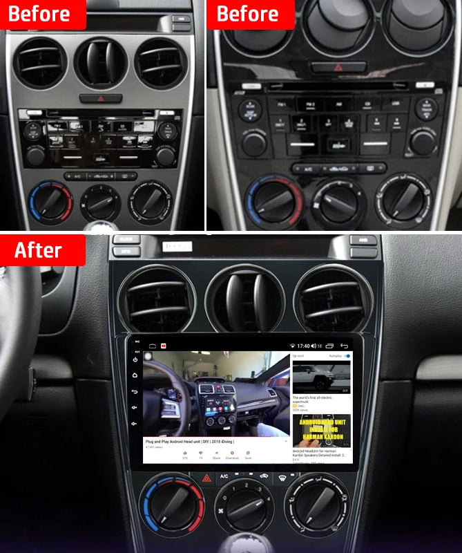 Idoing 9inch Android 12 Radio Head Unit For Mazda 6 II Ultra 2007-2012