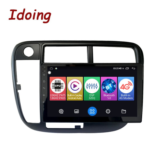 Idoing 9inch Android 12 Radio Head Unit For Honda Civic 1998 1999 2000