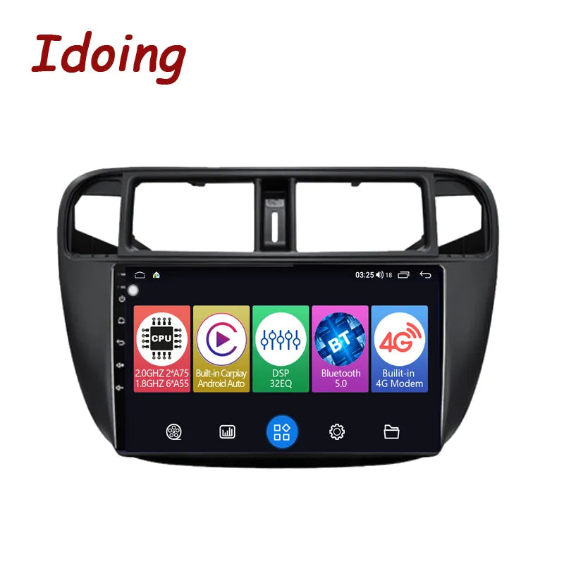 Idoing 9inch Android 12 Radio Head Unit For Honda Civic EJ EK EM LHD RHD 1995-2001