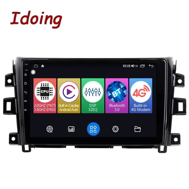 Idoing 10.2inch Android 12 Radio Head Unit For Nissan NAVARA Frontier NP300 2011-2016