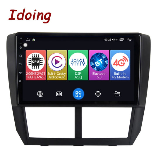 Idoing 9inch Android 12 Radio Head Unit For Subaru Forester WRX 2008-2014