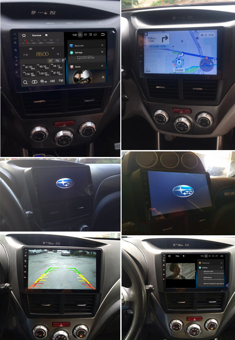 Idoing 9inch Android 12 Radio Head Unit For Subaru Forester WRX 2008-2014