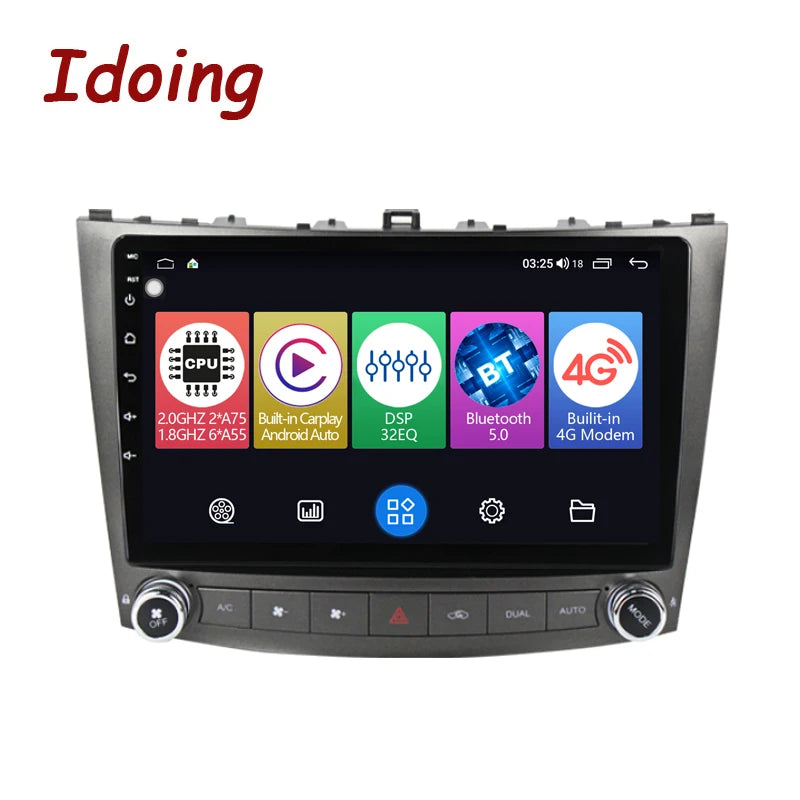 Idoing 9inch Android 12 Radio Head Unit For Lexus IS250 IS300 IS200 IS220 IS350 2005-2013