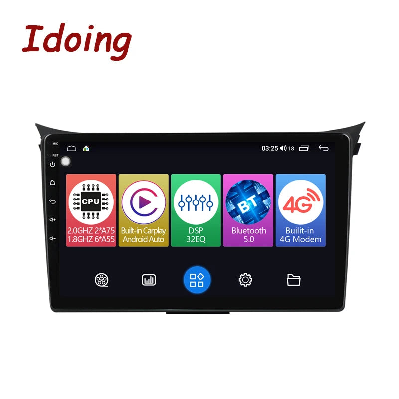 Idoing 9inch Android 12 Radio Head Unit For Hyundai Elantra 2011-2013