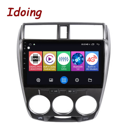 Idoing 10.2inch Android 12 Radio Head Unit For Honda City 2008-2013