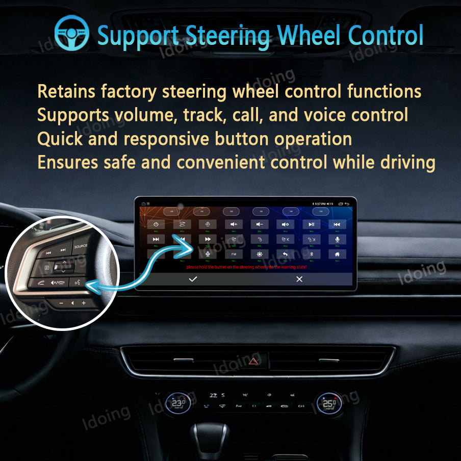Idoing 10,2 Zoll Android 12 Radio-Haupteinheit für Toyota RAV 4 XA50 2019-2020