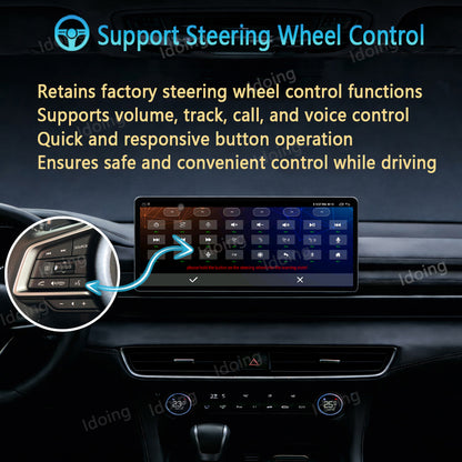 Idoing 10,2 Zoll Android 12 Radio-Haupteinheit für Toyota RAV 4 XA50 2019-2020