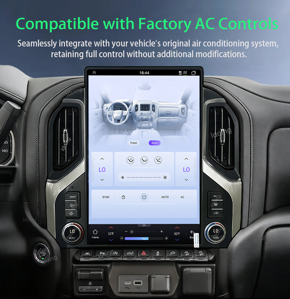 Idoing 15.6inch Android 13 Radio Head Unit For Chery Chevrolet Silverado GMC Sierra 2019-2023