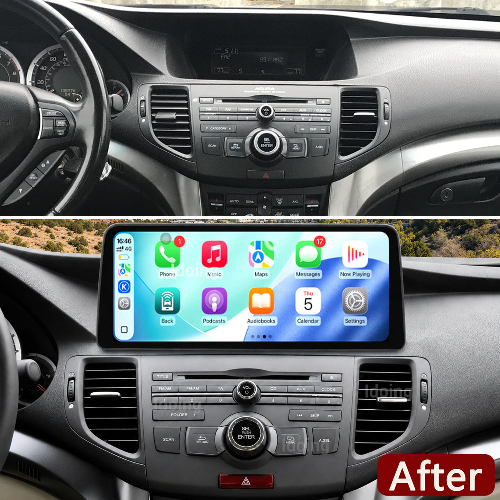 Idoing 12.3inch Android 13 Radio Head Unit 6GB+128GB For Honda Accord Acura TSX 2008-2012