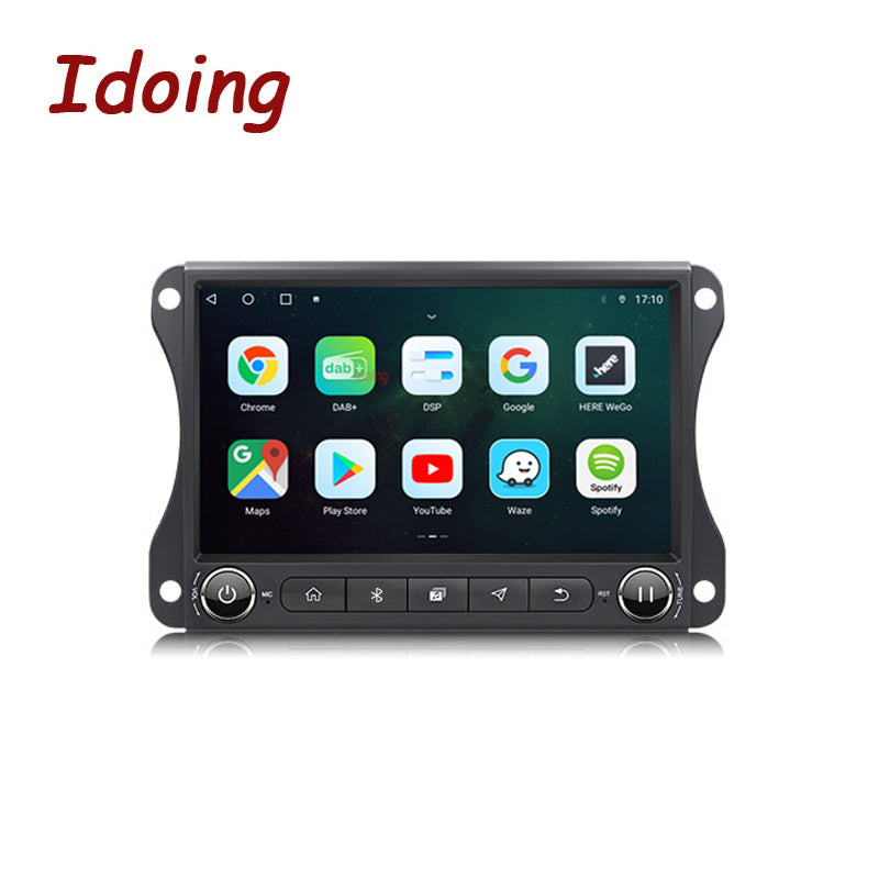 Idoing 10inch Android Auto Apple Carplay Radio Head Unit For Jeep Wrangler & Gladiator 2018-2023