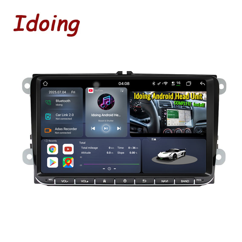 Idoing 9inch Android 13 Radio Head Unit For VW Golf Polo Passat Touran Skoda Seat