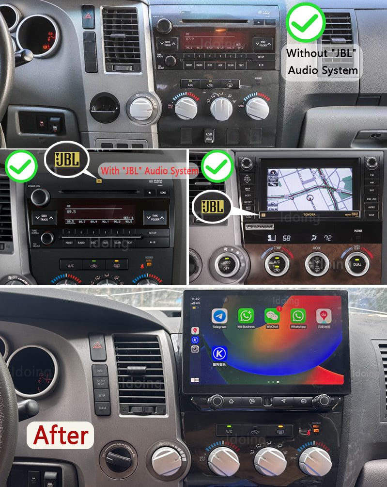 Idoing 11.5 inch Android 13 Radio Head Unit 6GB+128GB For Toyota Tundra 2007-2013 Toyota Sequoia 2008-2019