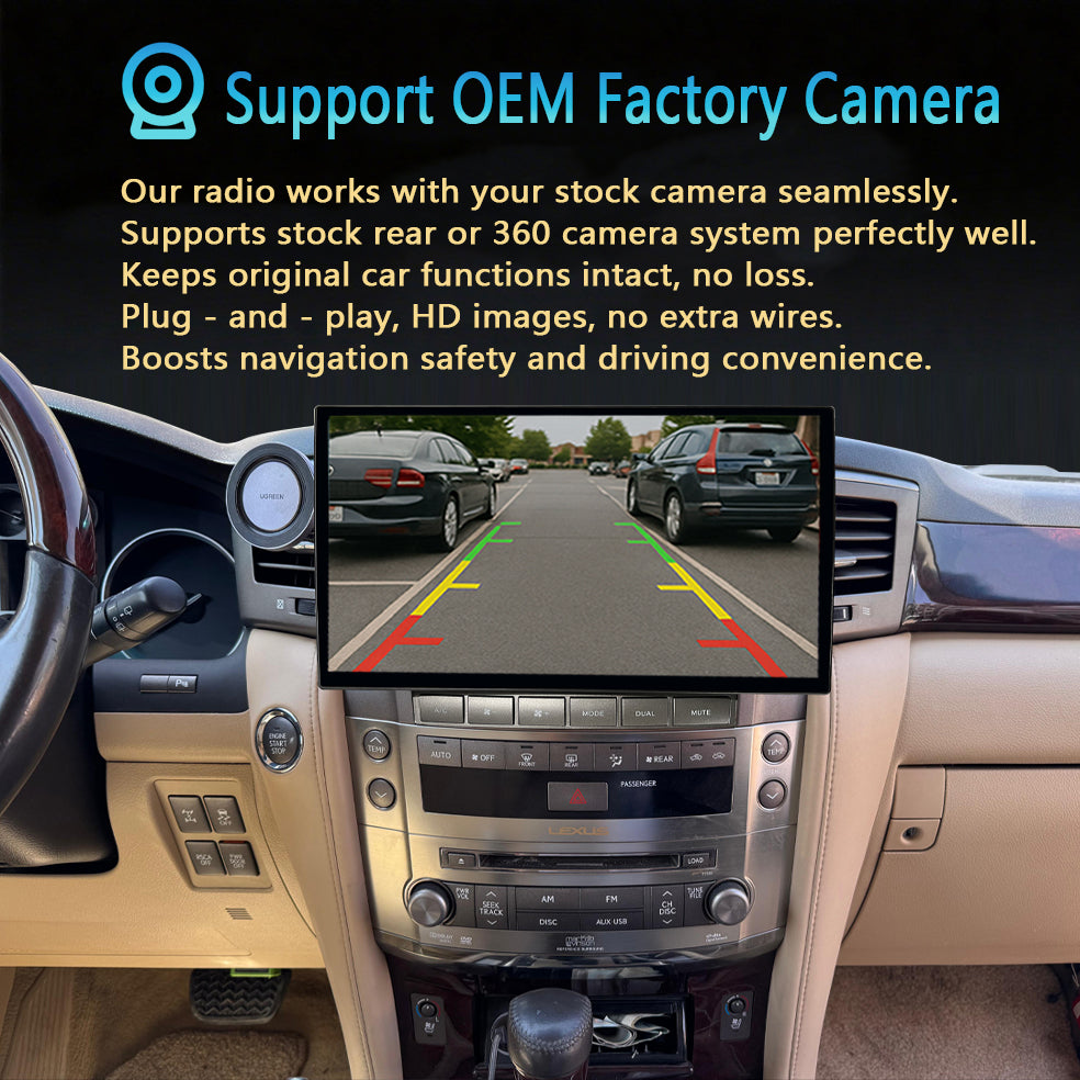 Idoing 13.3inch Android 13 Radio Head Unit For Lexus LX570 2007-2015