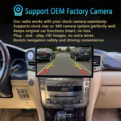 Idoing 13.3inch Android 13 Radio Head Unit For Lexus LX570 2007-2015