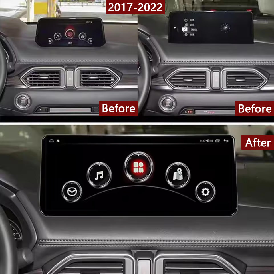 Idoing 12.3inch Android 12 Radio Head Unit For Mazda CX-5 2017-2021