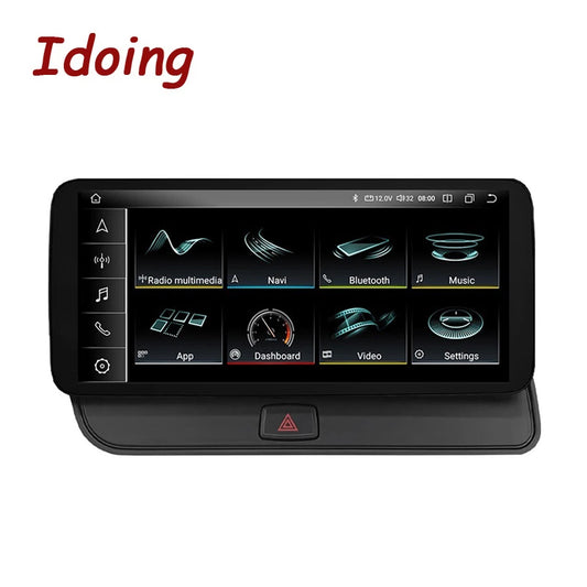 Idoing 12.3 inch Android 13 Qualcomm Chip Car Radio For Audi Q5 2009-2017 6G+128G