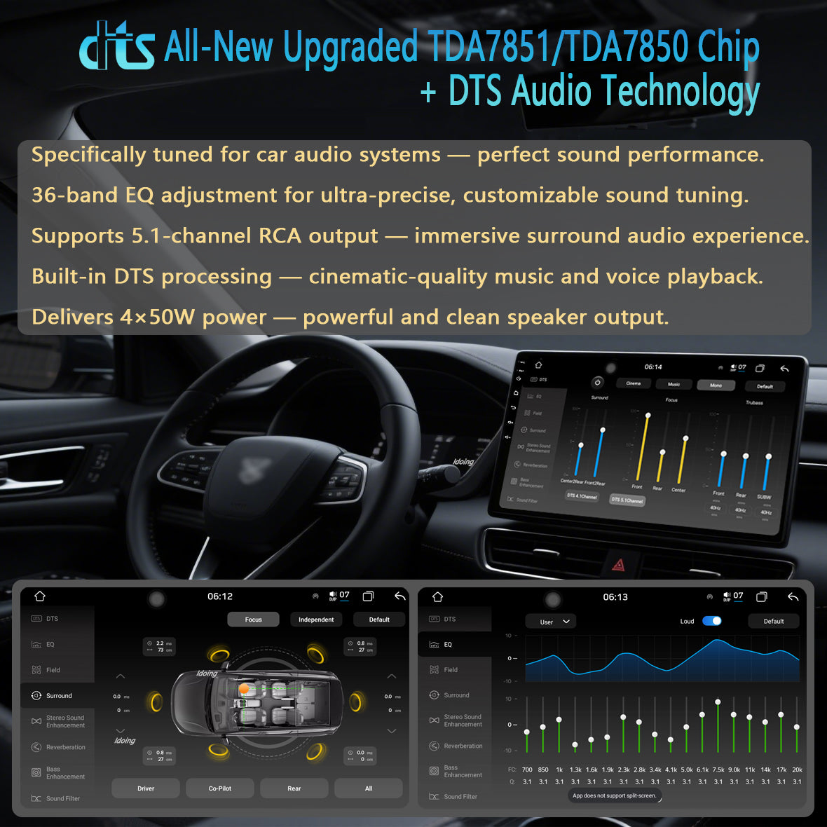 Idoing 11.5 inch Android 13 Radio Head Unit 6GB+128GB For Toyota Tacoma Hilux 2005-2015