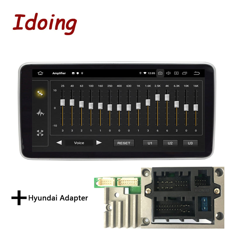 Idoing 10.25inch Android Radio Head Unit 4GB+64GB For Universal Car