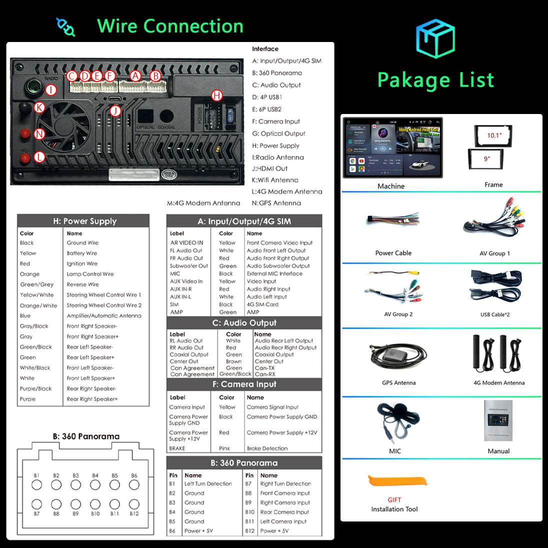 Idoing 11.5 inch Android 13 Radio Head Unit For Subaru Toyota Nissan Hyundai Ford Volkswagen Mazda Kia Universal Car Radio
