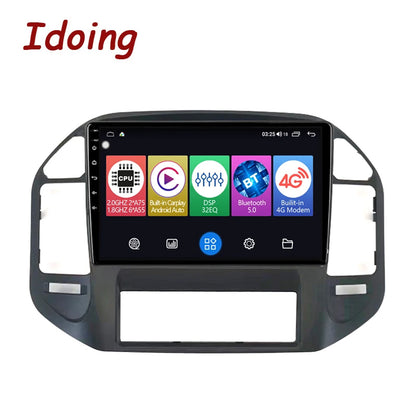 Idoing 9inch Android 12 Radio Head Unit For Mitsubishi Pajero 3 V70 V60 1999-2006