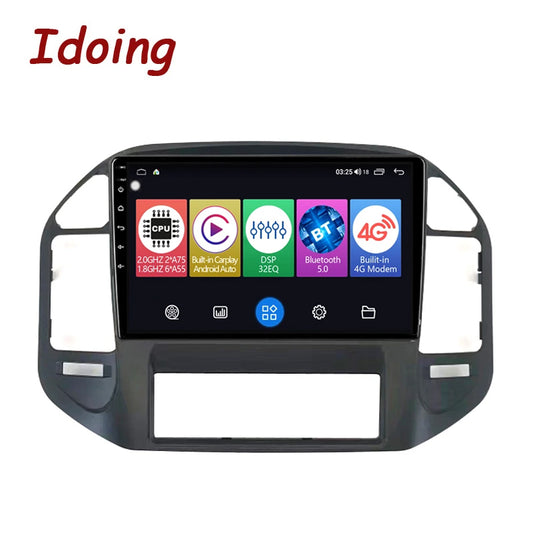 Idoing 9inch Android 12 Radio Head Unit For Mitsubishi Pajero 3 V70 V60 1999-2006