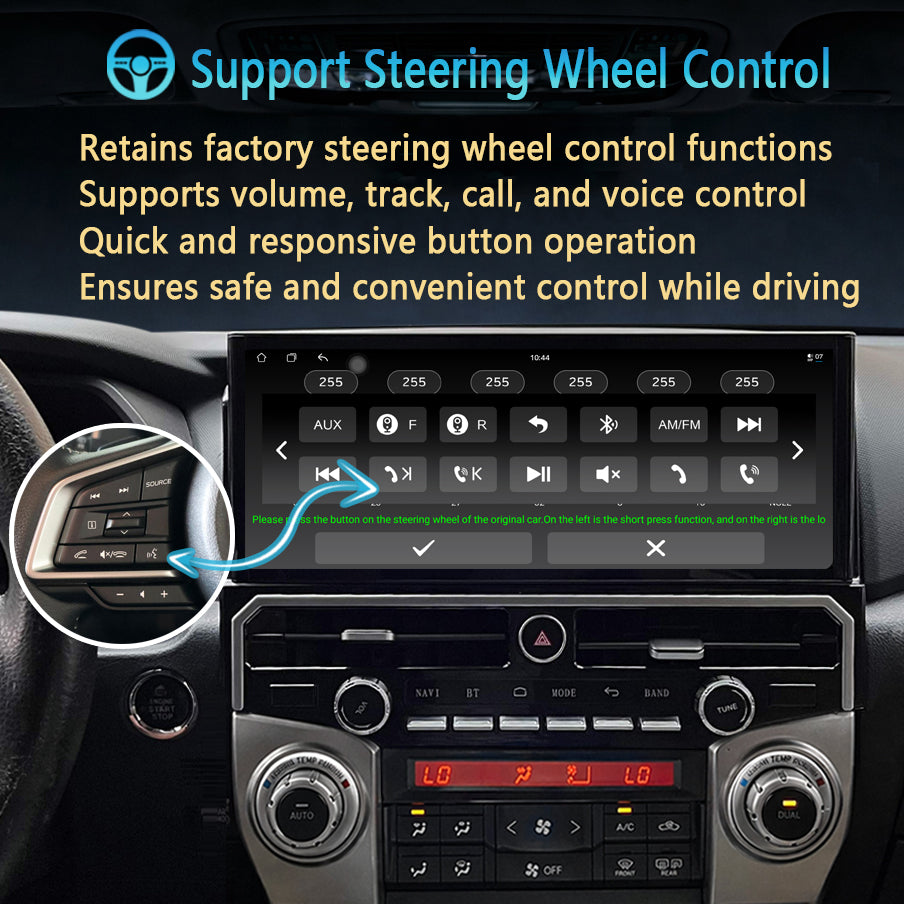 Idoing 12.3inch Android 13 Radio Head Unit 6GB+128GB For Toyota 4Runner 2010-2023