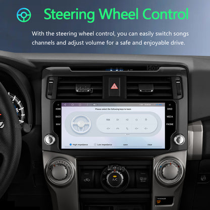 Idoing 10.3inch Android 13 Radio Head Unit Qualcomm Chip 8GB+128GB For Toyota 4Runner 2010-2021